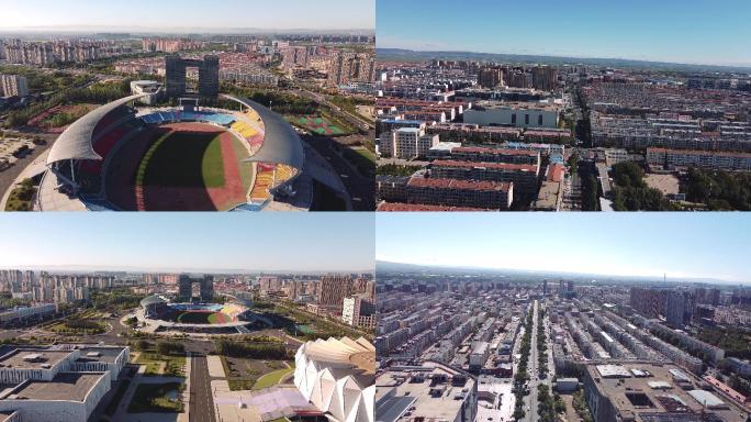 18组集宁乌兰察布地标航拍素材内