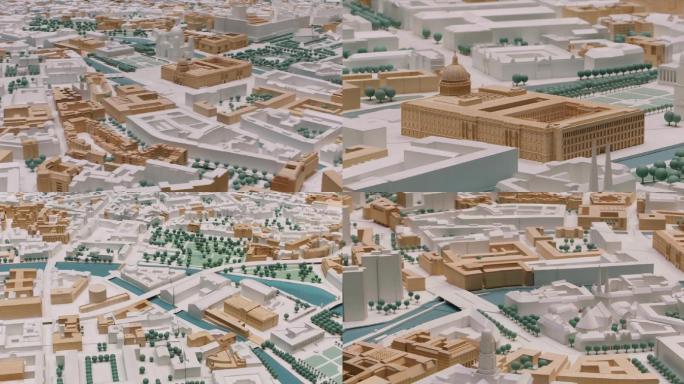 欧洲城市建筑模型真实地形地图