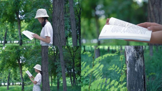 【原创】清新文艺女公园里看书
