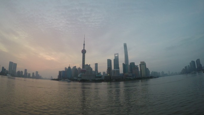 上海外滩清晨延时