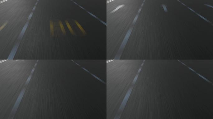 汽车高速公路快速行驶第一视角高清视频素材