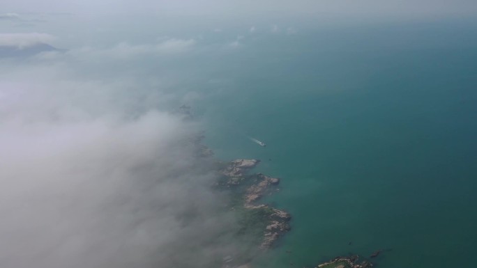 航拍东极岛美丽海景碧海蓝天1