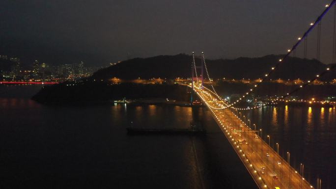 香港青马大桥夜晚中景DJI_0037