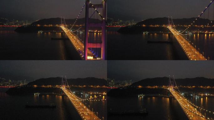香港青马大桥夜晚中景DJI_0037