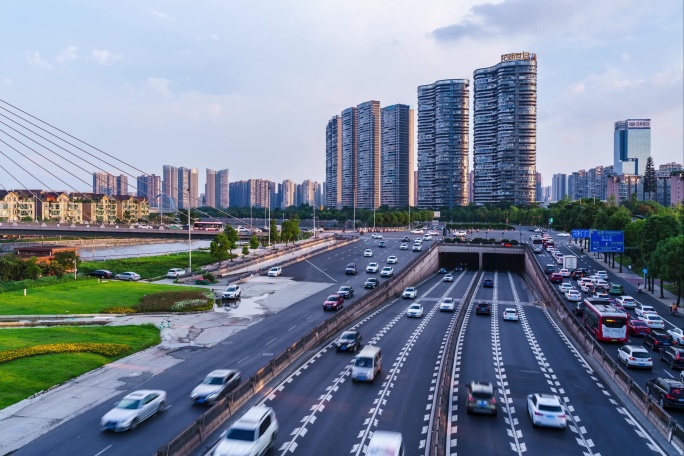 成都高新区科华南路龙湖世纪峰景延时4K