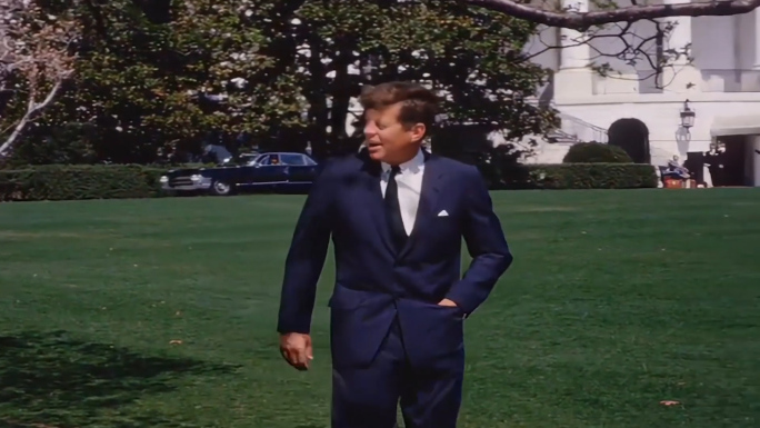 1963年白宫玫瑰园肯尼迪家族