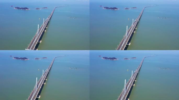 航拍港珠澳大桥-世纪超级工程-跨海大桥