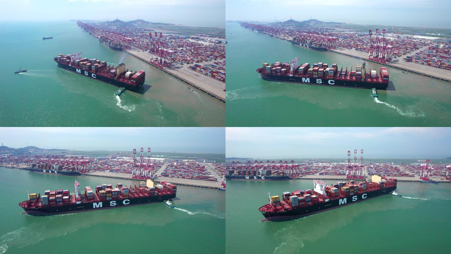 5K洋山深水港-进口出口贸易油轮集装箱