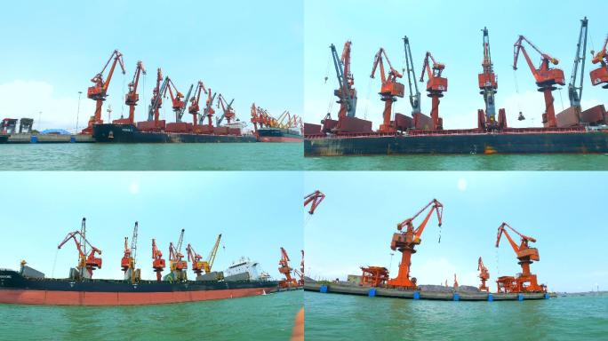 广西北部湾港钦州港区码头4K视频素材