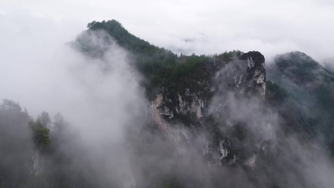 贵州铜仁石阡云海山航拍