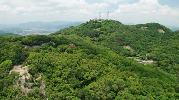 航拍福建泉州清源山全景