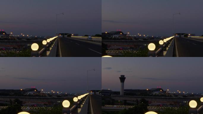 4K清晨的长沙黄花机场T2航站楼