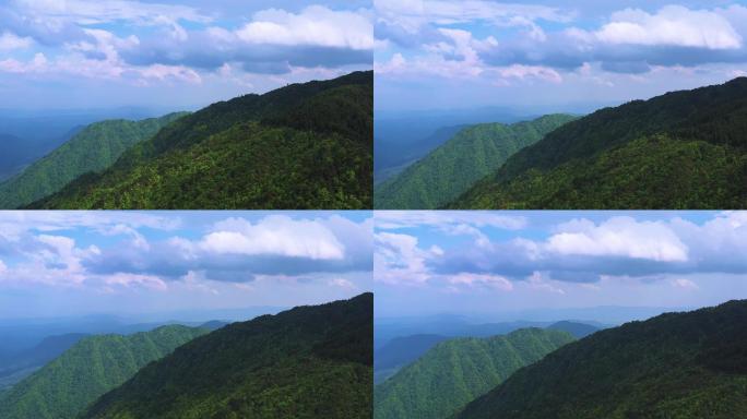 航拍江西宜春明月山风景区山川风光