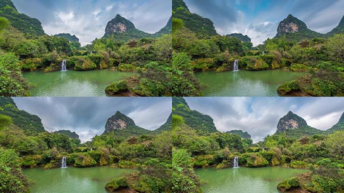 【正版素材】广西靖西爱布瀑布-2