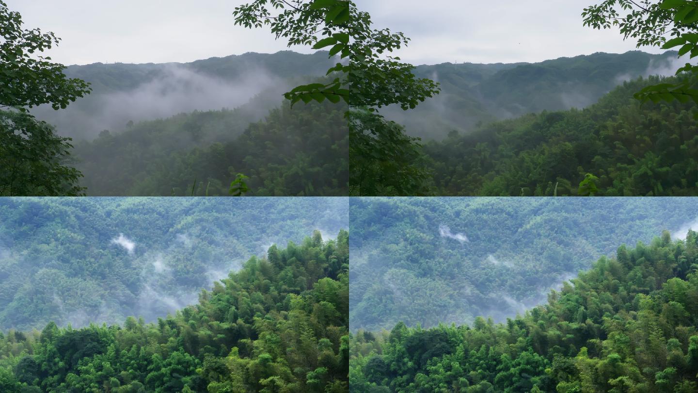 白云、山脉、大山、雾罩、仙气缭绕