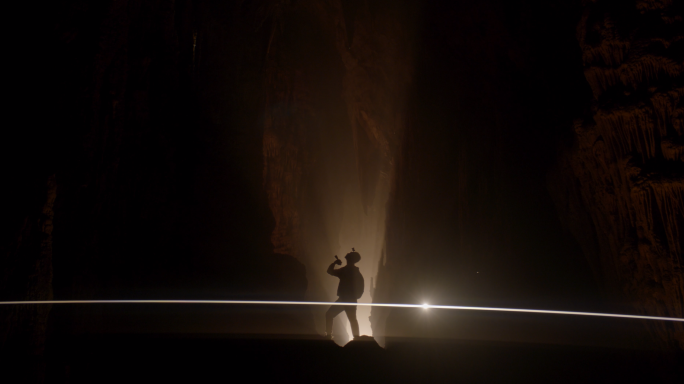 神秘溶洞探险探索景观大自然洞洞穴科学自然