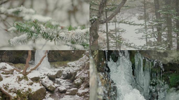 4k雪山 雪景