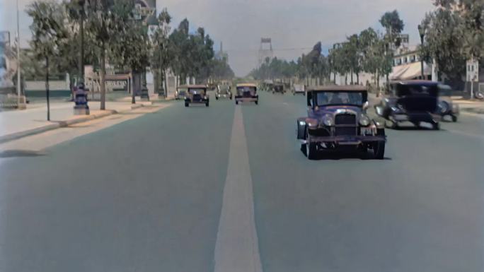1935年加州贝弗利山街景