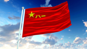 八一军旗飘扬4k素材多段可换背景视频素材包