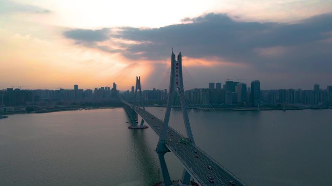 湛江奥体中心-海湾大桥4K素材