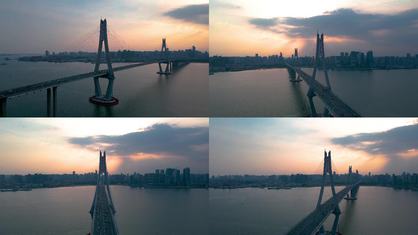 湛江奥体中心-海湾大桥4K素材