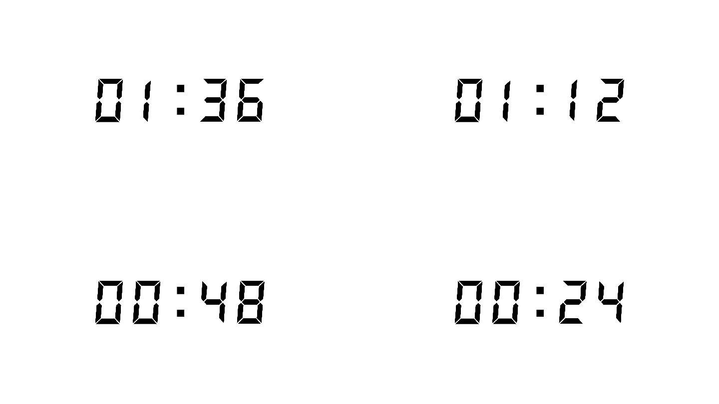 4K液晶电子数字两分钟倒计时