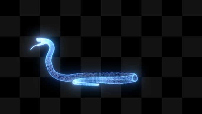 蛇-带透明通道