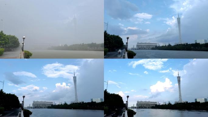 【原创】广州塔4K暴雨恢弘大气延时摄影