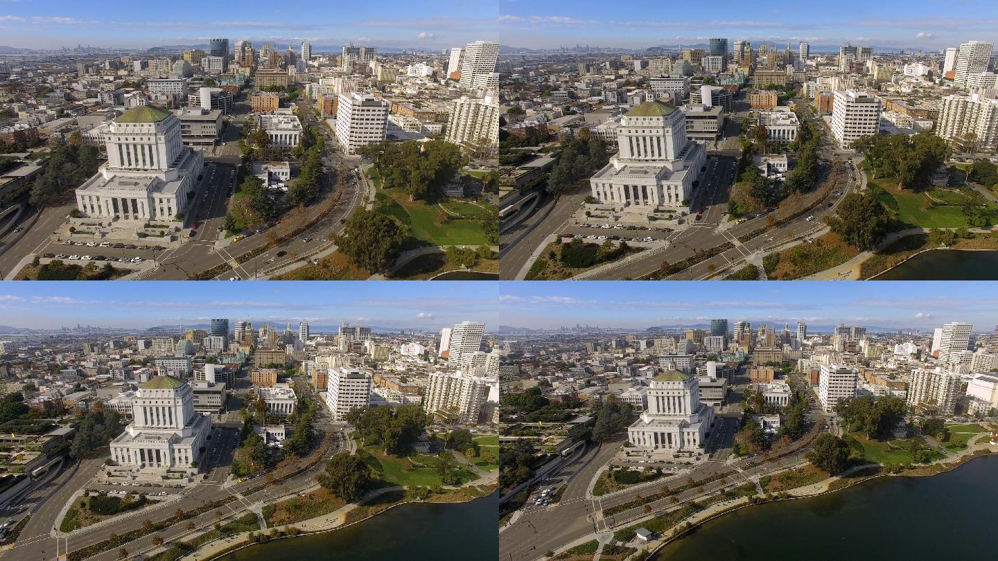 旧金山奥克兰加利福尼亚州市中心天际线