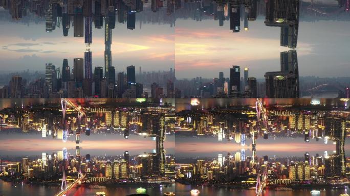 天空之城镜像对称城市