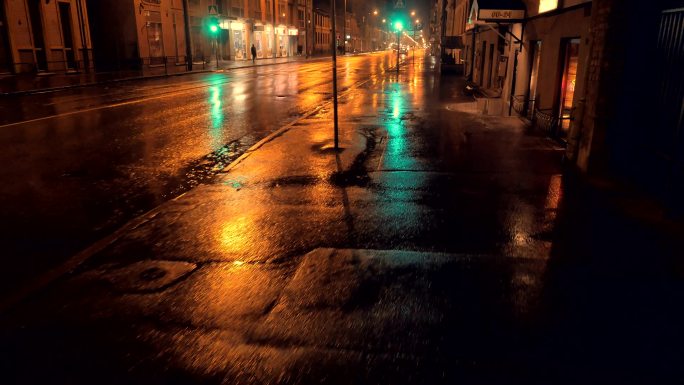 城市的雨夜
