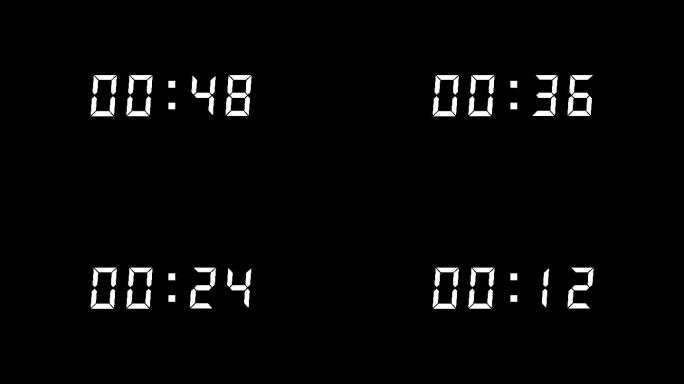 4K液晶电子数字一分钟倒计时