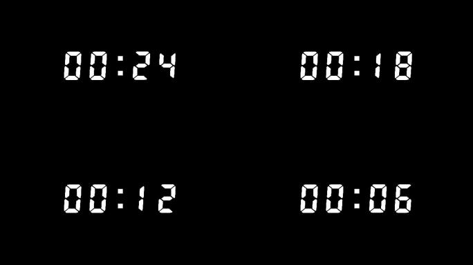 4K液晶电子数三十秒倒计时