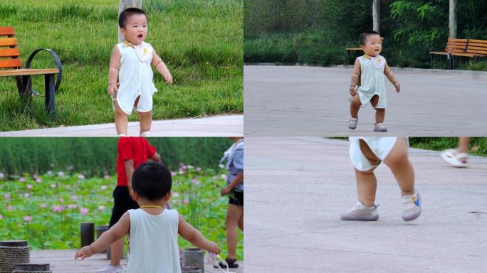 【4K】学走步的宝宝