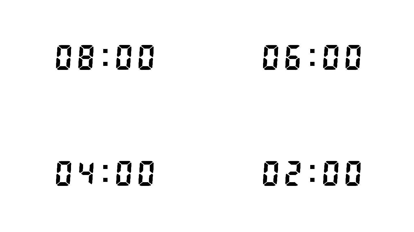4K十分钟LCD液晶电子表数字时间倒计时