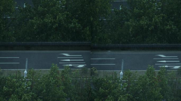 路面大雨