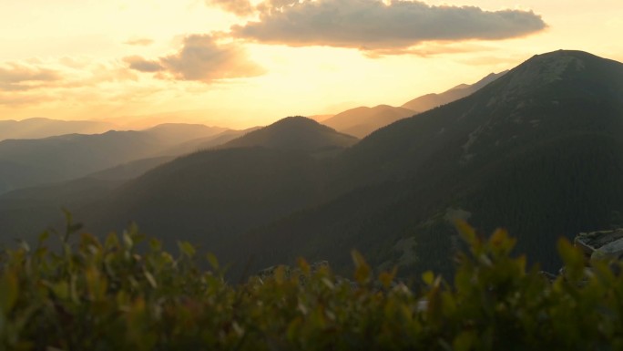 日落山景观