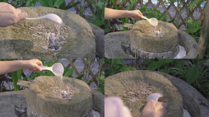 石磨米粉 手工磨米浆