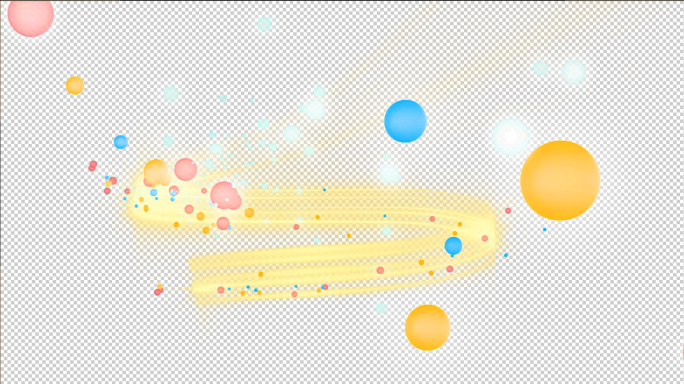 c4d 旋转光线粒子&AE工程 透明通道