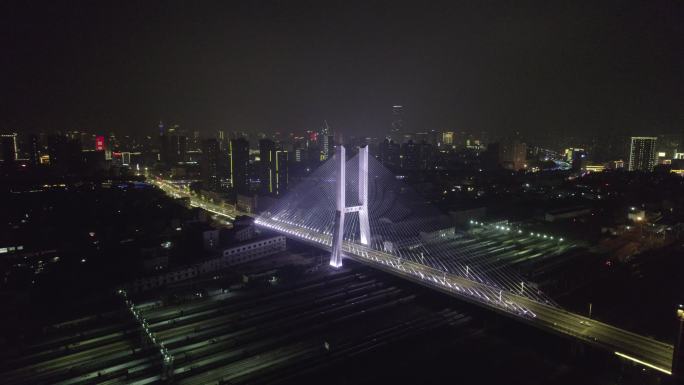 徐州和平大桥夜景航拍