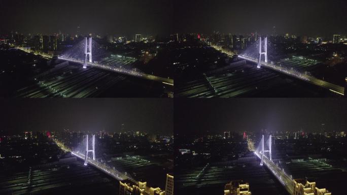 徐州和平大桥夜景航拍