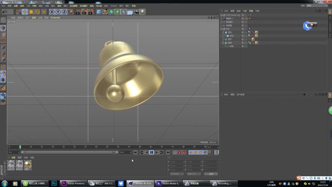 c4d圣诞钟3d模型