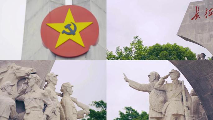江西赣州红色发源地雕像