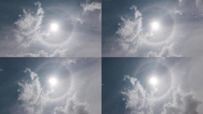 4K日晕自然现象