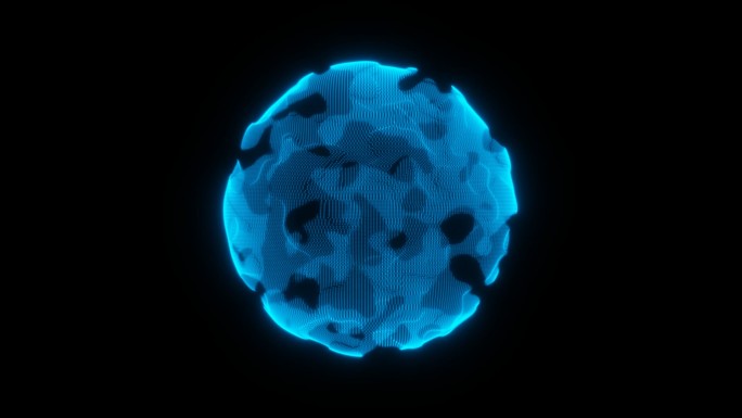 3d立体粒子球循环1