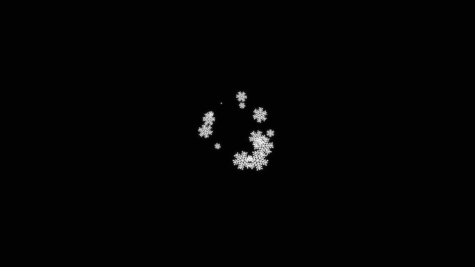 雪花炸开小动画