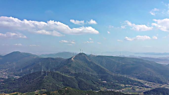 宁波福泉山风力发电车大风车4K