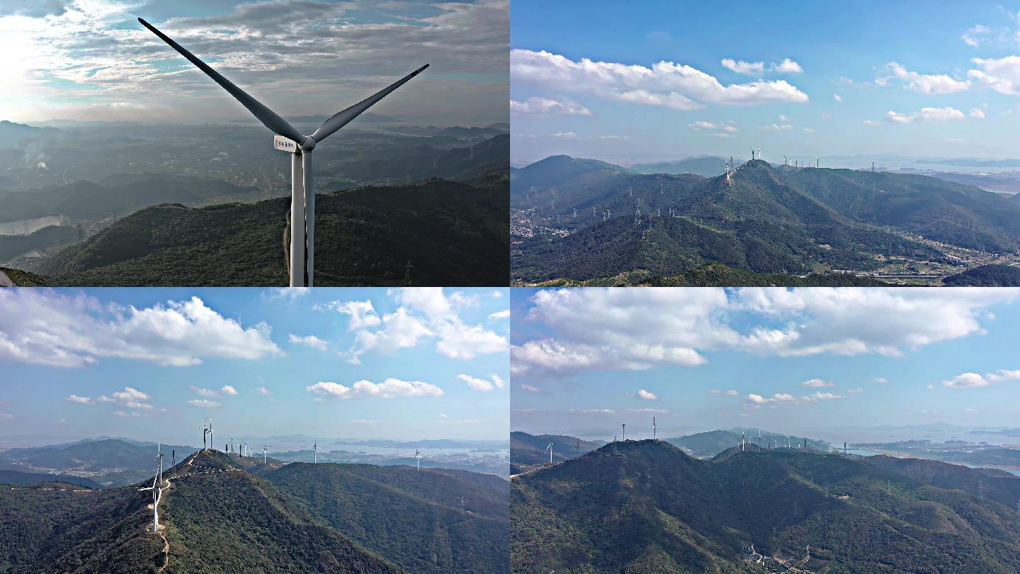 宁波福泉山风力发电车大风车4K