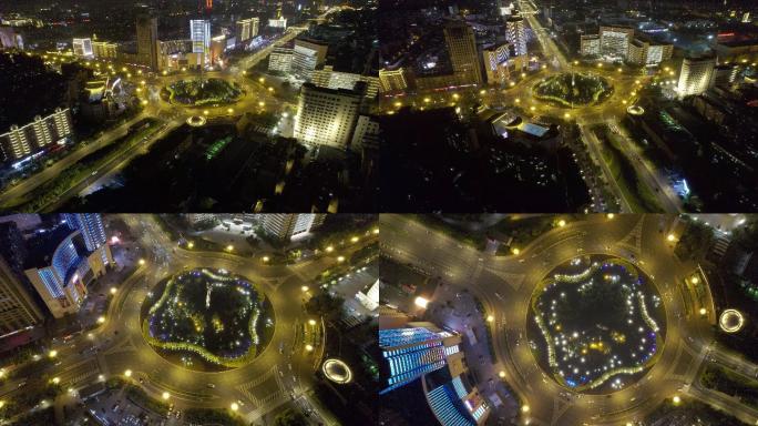 5.4K-长春卫星广场夜景航拍