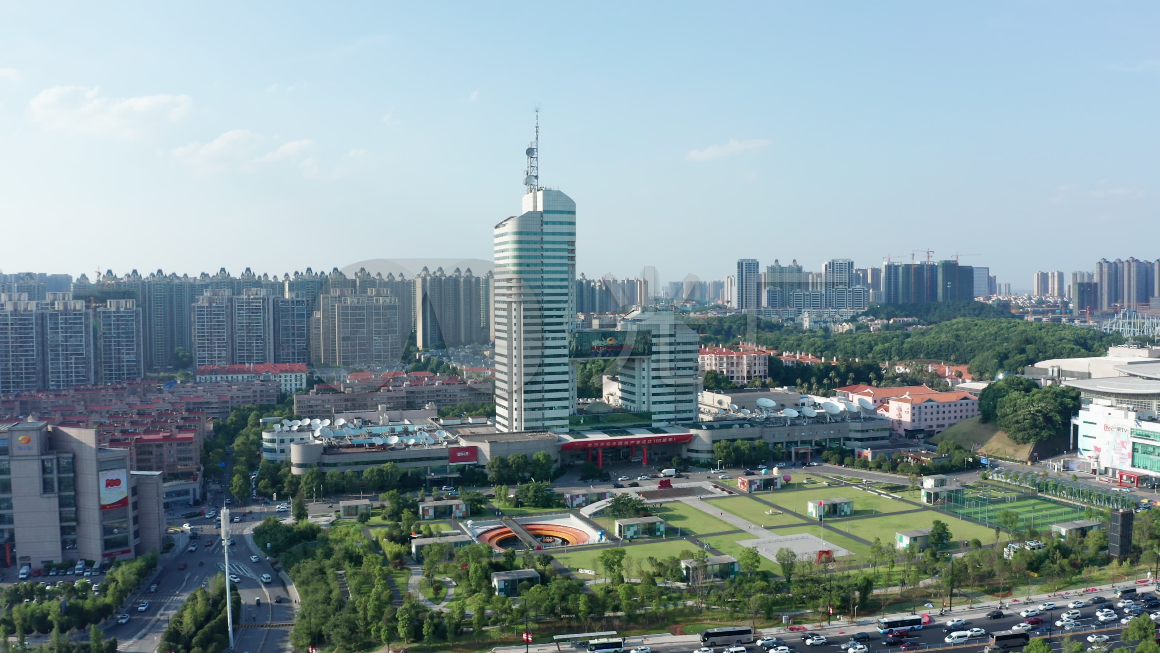 湖南广电大楼湖南卫视长沙航拍延时摄影_3840X2160_高清视频素材下载(编号:4893763)_实拍视频_光厂(VJ师网) www ...